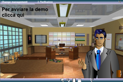 Schermata iniziale della Demo di Change management