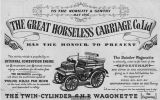 La carozza senza cavalli in una pubblicità del 1896