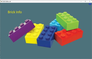 Schermata dell'editor di learning brick