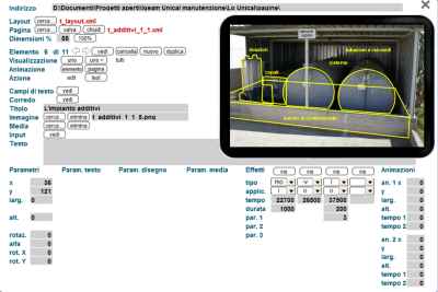 Schermata dell'editor di oggetti Info